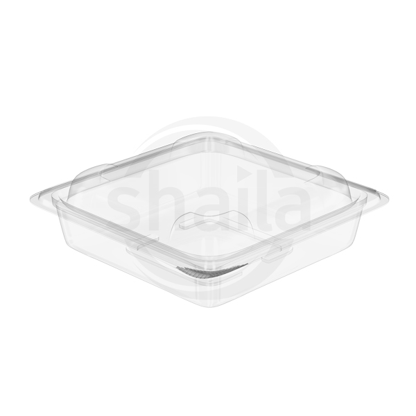 300gr Kare Kapaklı Kurabiye Kabı